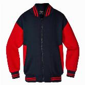 Pps Childs Bomber Jacket With Emb - Navy Red 